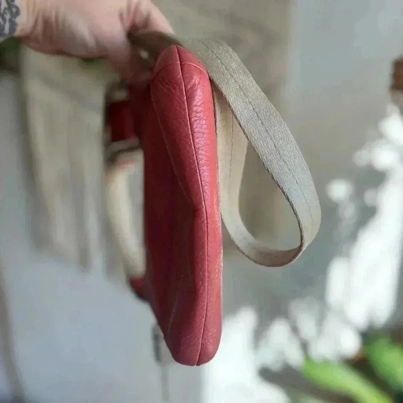 Coach Pink Pebbled Leather Crossbody Bag with Turnlock Pocket - Picture 6 of 11